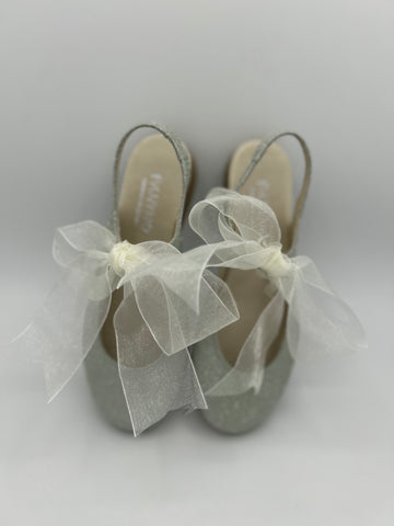 Ballerina glitter argento